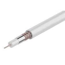 Кабель коаксиальный REXANT 75 Om RG-6U, CCS/Al/Al, 64%, Белый 100m