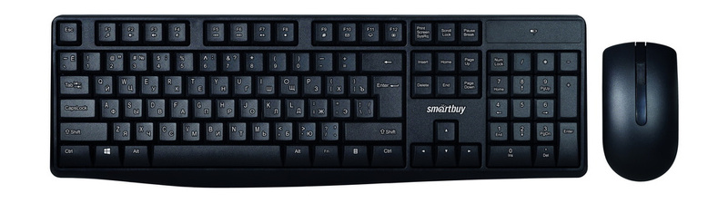 Набор беспроводной SmartBuy ONE 207295AG, USB, клавиатура+мышь, черный