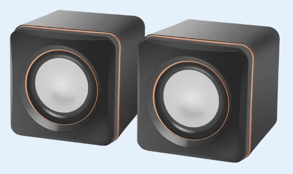 Ак.система 2.0 DEFENDER SPK 33 5W, пит. от USB, черный/оранжевый