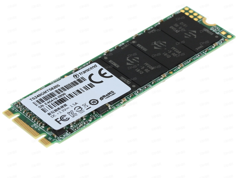 Твердотельный накопитель SSD M.2 2280 240Gb Transcend MTS820 [TS240GMTS820] TLC (R550/W420MB/s)