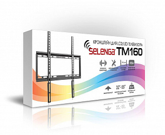 Кронштейн для LED телевизора 32"-55" до 35кг, ТМ-160, фиксированный SELENGA