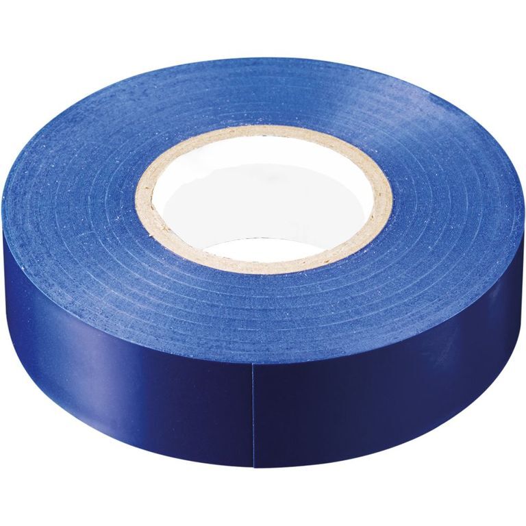 Изолента KRANZ 0.13x15 мм, 25м, синяя