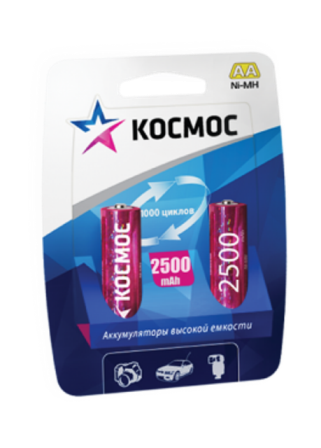 Аккумулятор Космос R06 (AA) 2500mAh BL2