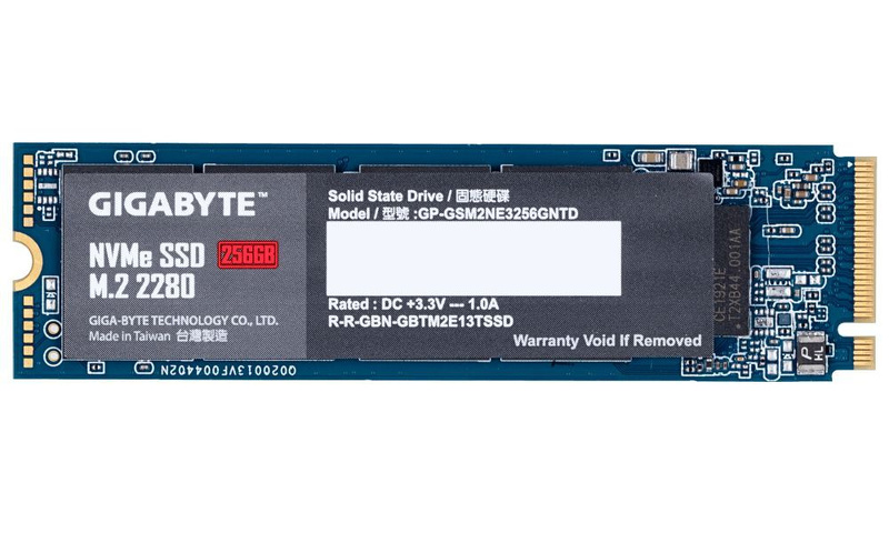 Твердотельный накопитель SSD M.2 2280 256Gb GIGABYTE NVMe [GP-GSM2NE3256GNTD] TLC 3D NAND