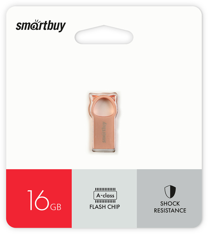 Накопитель USB 16Gb SmartBuy MC5 Metal Kitty (Pink)