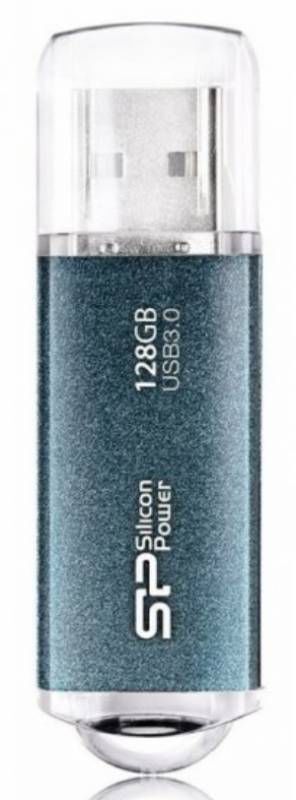 Накопитель USB SILICON POWER Marvel M01 128ГБ, USB3.0, синий [sp128gbuf3m01v1b] Флешка