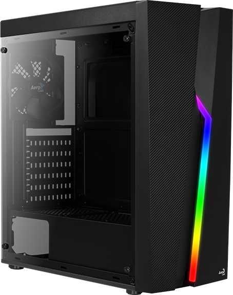 Корпус ATX AEROCOOL Bolt A-BK-v1, Midi-Tower, без БП, черный [accm-pv15012.11]