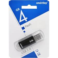 Накопитель USB 4Gb SmartBuy V-Cut (black)