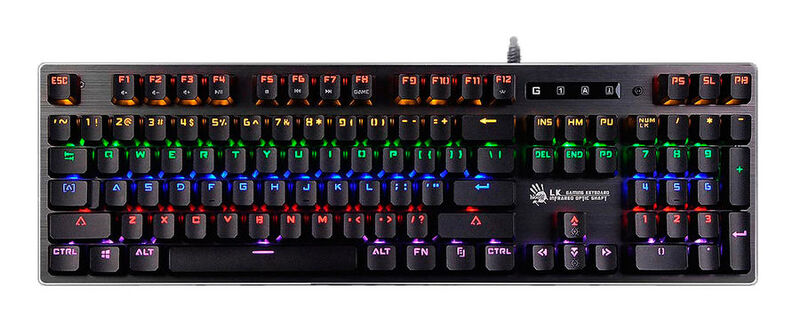 Клавиатура A4Tech Bloody B760 Black (клавиатура, механическая, цифровой блок, подсветка клавиш, USB,
