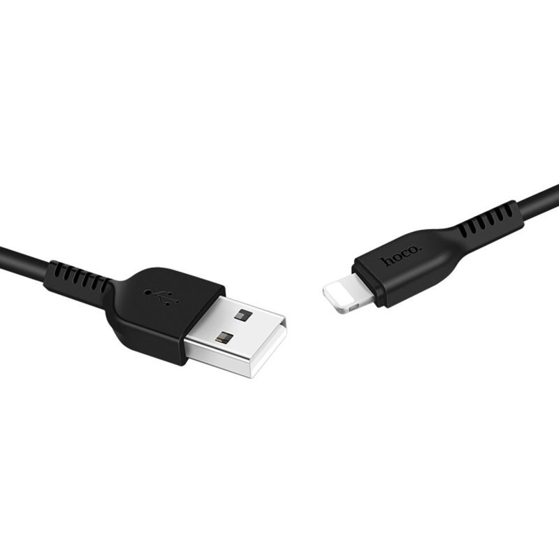 Кабель HOCO для iPhone 5/6 X20, 2 м, черный 1/30/300