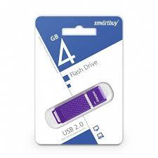 Накопитель USB 4Gb SmartBuy Quartiz (violet)