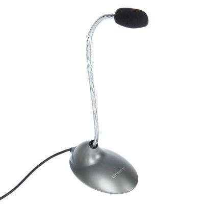 Микрофон DEFENDER MIC-111, серый 1.5м
