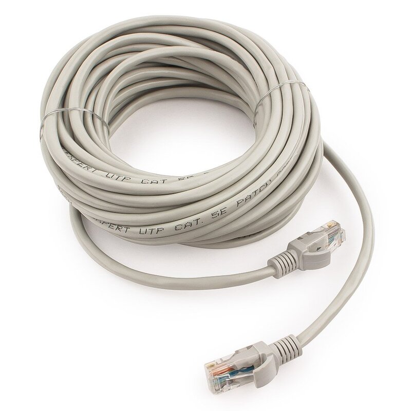 Патч-корд Cablexpert UTP кат.5е, длина 10м, серый (PP12-10M)