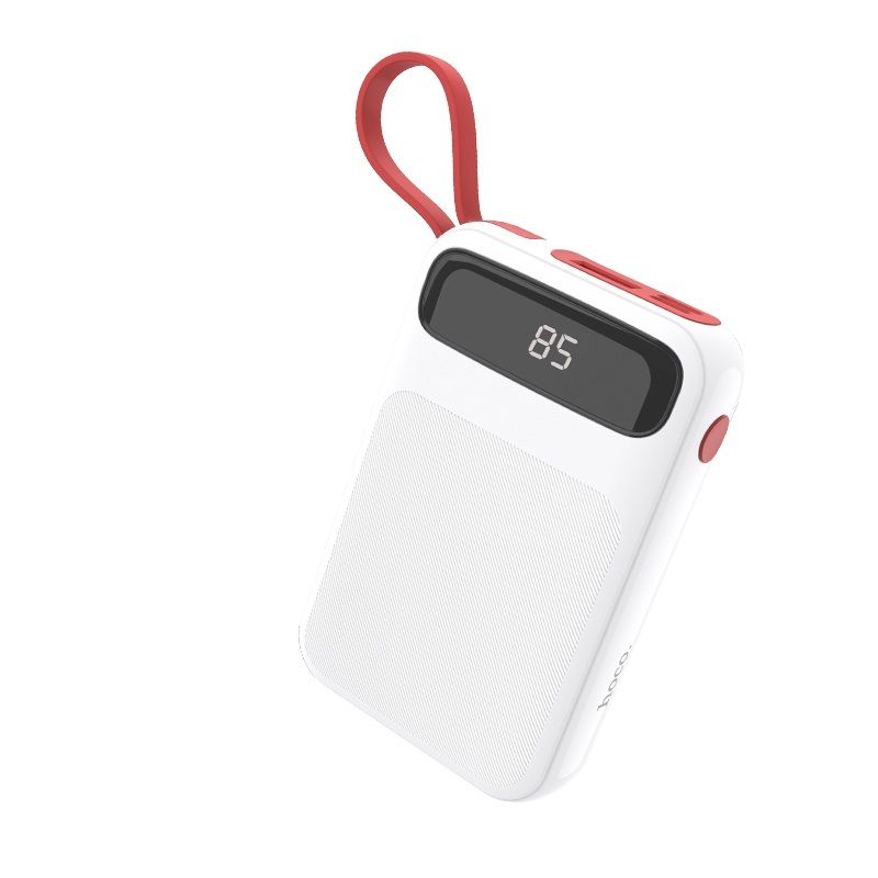 Аккумулятор внешний Hoco J40 (с встроенным кабелем Micro) 10000mAh white																