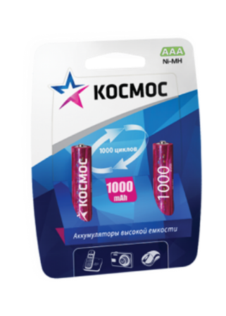 Аккумулятор Космос R03 (AAA) 1000mAh 