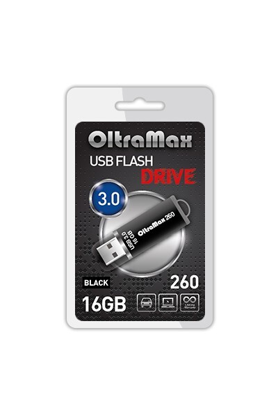Накопитель USB 16Gb OltraMax 260 Black 3.0