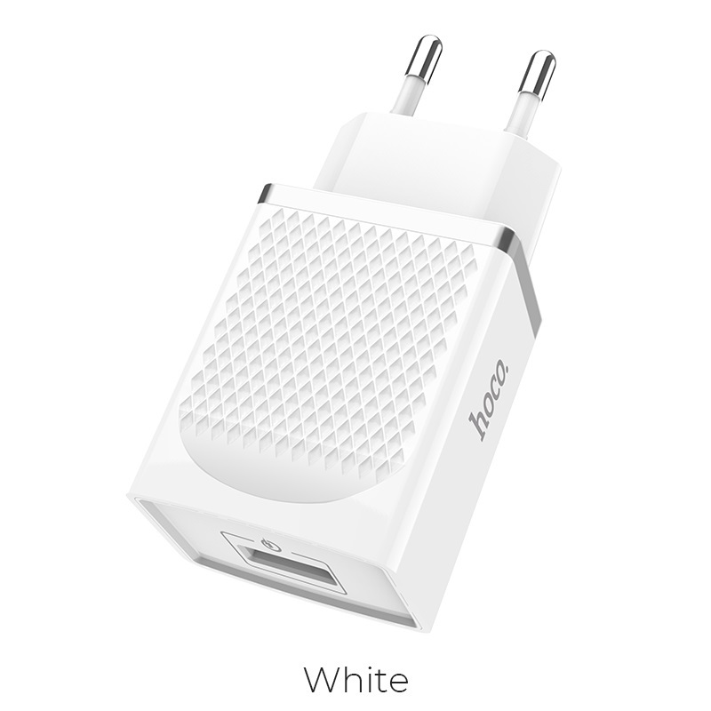 Сетевое зарядное устройство Hoco C42A 1USB 18w 3A Quick Charge, белый