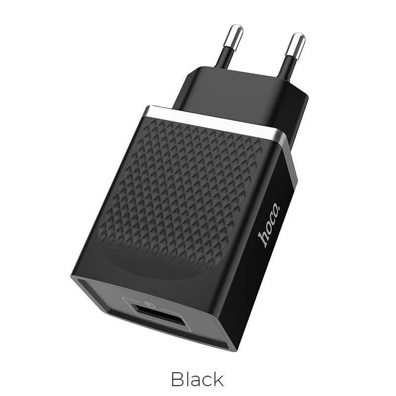 Сетевое зарядное устройство Hoco C42A 1USB 18w 3A Quick Charge, черный