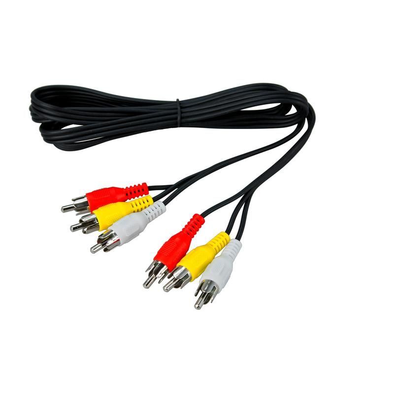 Шнур 3RCA-3RCA 1.5м (штекер - штекер) REXANT 17-0202