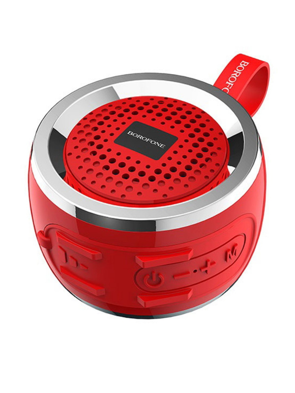 Колонка Borofone BR2 (FM+USB+microSD+Bluetooth+TWS) красная