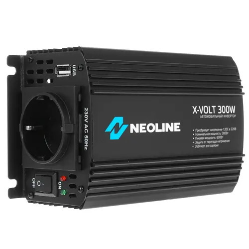 Инвертор Neoline X-VOLT 300W [12/220В,300Вт, модифицированная, USB x 1]