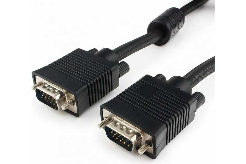 Шнур VGA - VGA 10м (шт/шт) Cablexpert Premium, ферритовые кольца (CC-PPVGA-10M)