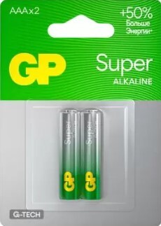 Батарейка GP Super G-Tech LR03 (AAA) BL2