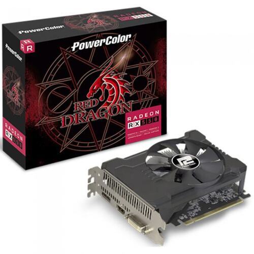 Видеокарта PCI-E Powercolor AMD Radeon RX 550 Red Dragon OC 4096MB 128bit GDDR5