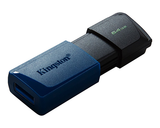 Накопитель USB 64Gb Kingston DT Exodia M 3.2, черный/синий