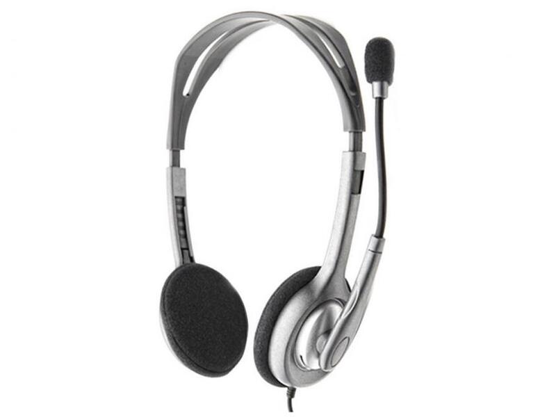 Наушники Logitech H111 [накладные, открытые, 20-20000 Гц, микр., каб. 1.8м, разъем 3.5мм]