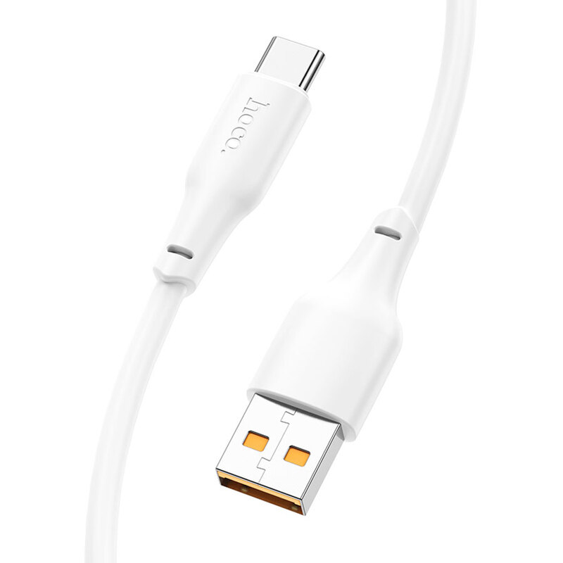 Кабель HOCO USB - Type-C X93, 100W, Turbo Charge, ПВХ, 1м, белый