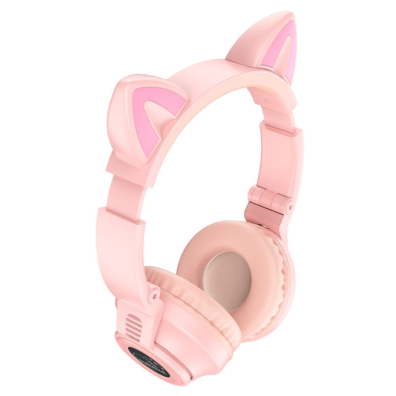 Гарнитура Bluetooth BOROFONE BO18 Cat, розовый
