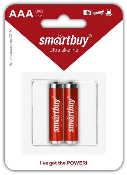 Батарейка Smartbuy Ultra LR03 (AAA) BL2