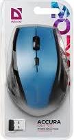 Мышь DEFENDER Accura MM-365 беспр.,опт.,6кн., 800-1600dpi, синий