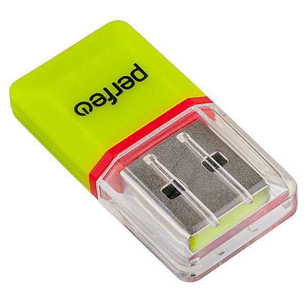 Card Reader Perfeo R008 Green (MicroSD)