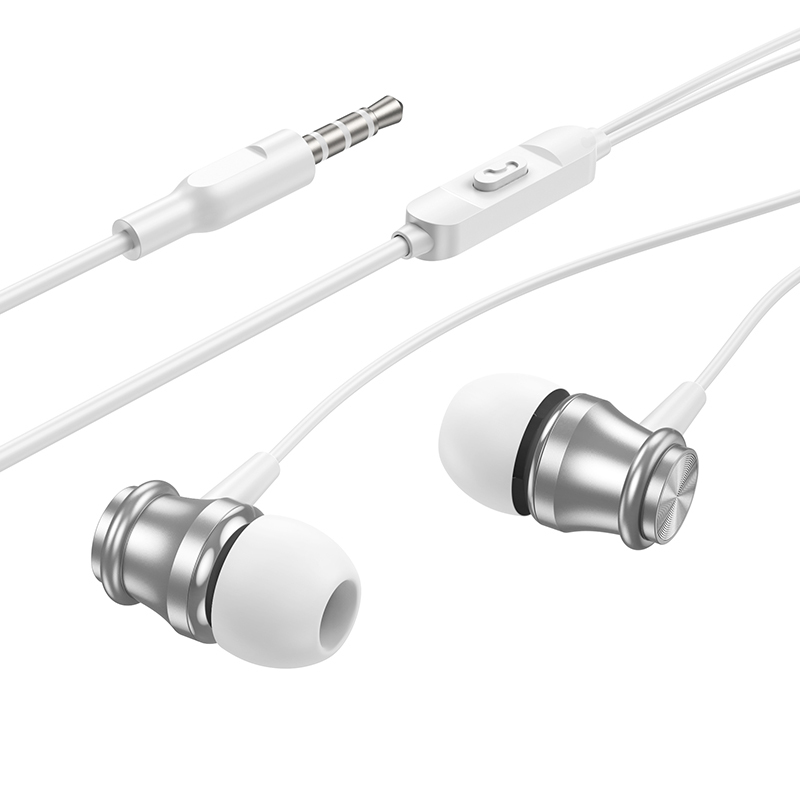 Гарнитура BOROFONE Earphone BM75 серебристый (пакет)