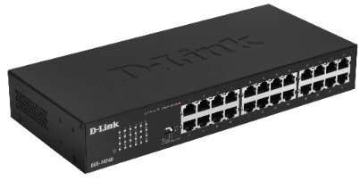 Коммутатор D-Link DGS-1024D/J1A (DGS-1024D/J1A) [неуправляемый, 24x10/100/1000Base-T,DIP-переключате