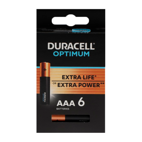 Батарейка Duracell Optimum LR03 (AAA) BL6 