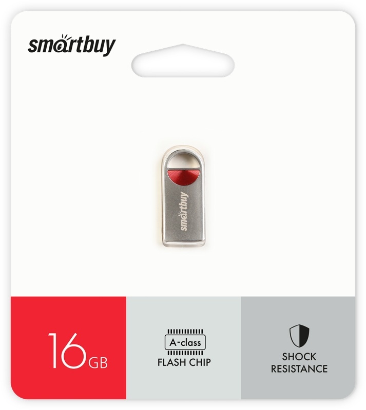 Накопитель USB 16Gb SmartBuy MC8 Metal (Red)