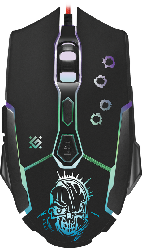Мышь DEFENDER Killer GM-170L 7 кн, 3200 dpi, игровая мышь