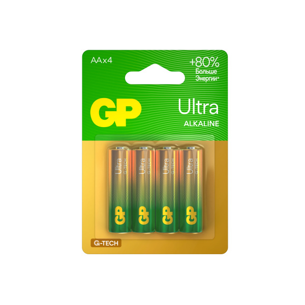 Батарейка GP Ultra G-Tech LR6 (AA) BL4