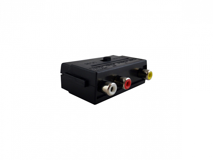 Переходник SCART - 3гн.RCA SELENGA с переключателем