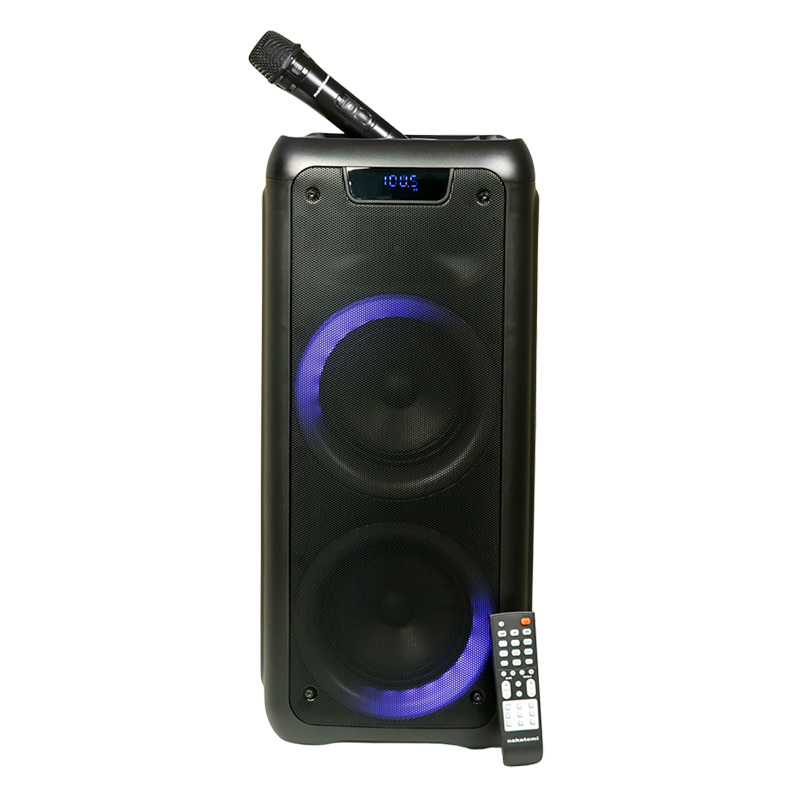 Колонка Nakatomi GS-40, 50W RMS, Karaoke, Bluetooth, Микрофон, FM+USB+SD+ДУ, LED подсветка