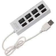 USB hub HI-SPEED 4 порта, белый