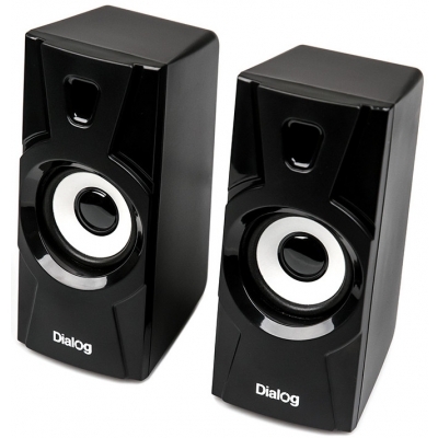 Аккустическая система колонки 2.0 Dialog Stride AST-10UP, 10W RMS, черные, питание от USB