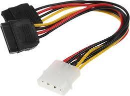 Кабель питания Ningbo Molex 2-x Sata, 0.18м