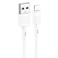 Кабель Hoco USB - Lightning X83, 2.4A, ПВХ, 1м, белый
