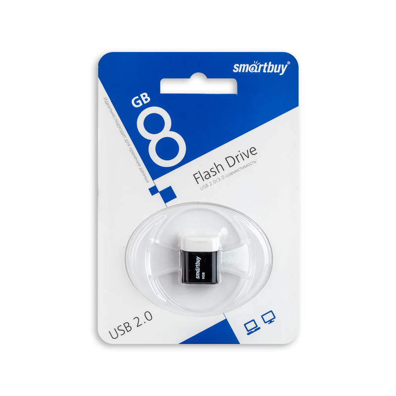 Накопитель USB 8Gb SmartBuy Lara (black)