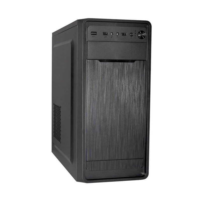 Корпус Miditower ExeGate XP-332 (ATX, без БП, 2*USB, аудио, черный) (EX283070RUS)