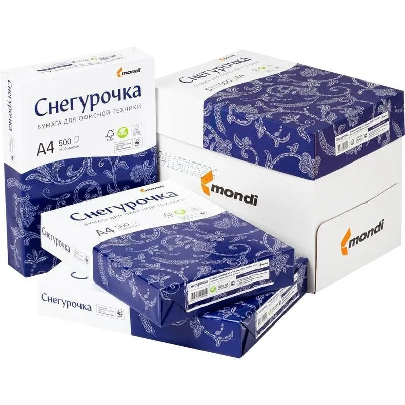 Бумага Снегурочка А4/80/500л 96%